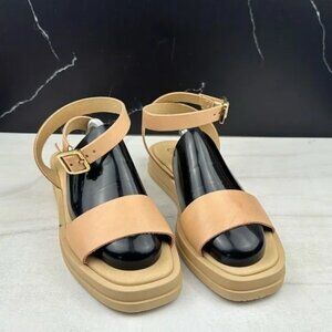 Seychelles Note to Self Flat Beige Leather Sandals